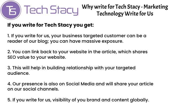 Marketing Technology Why Write for Us
