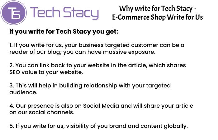 E-Commerce Shop Why Write for us