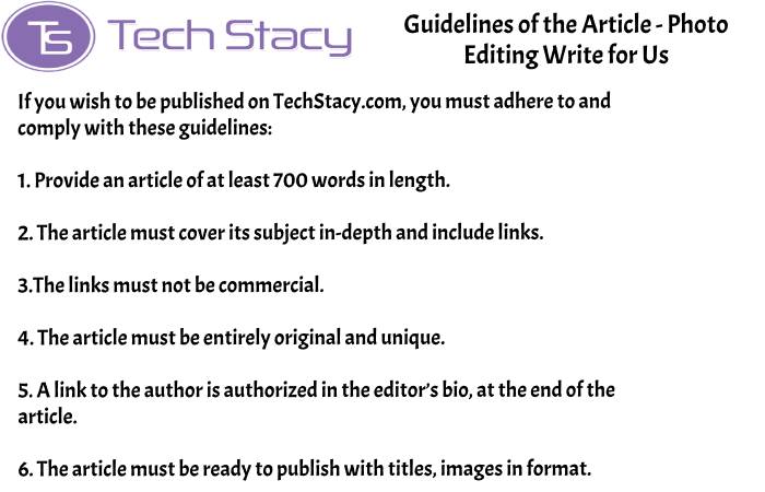 guidelines Photo Editing write for PSD3(2)(8)