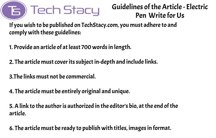 guidelines Electric Pen write for PSD3(2)(44)