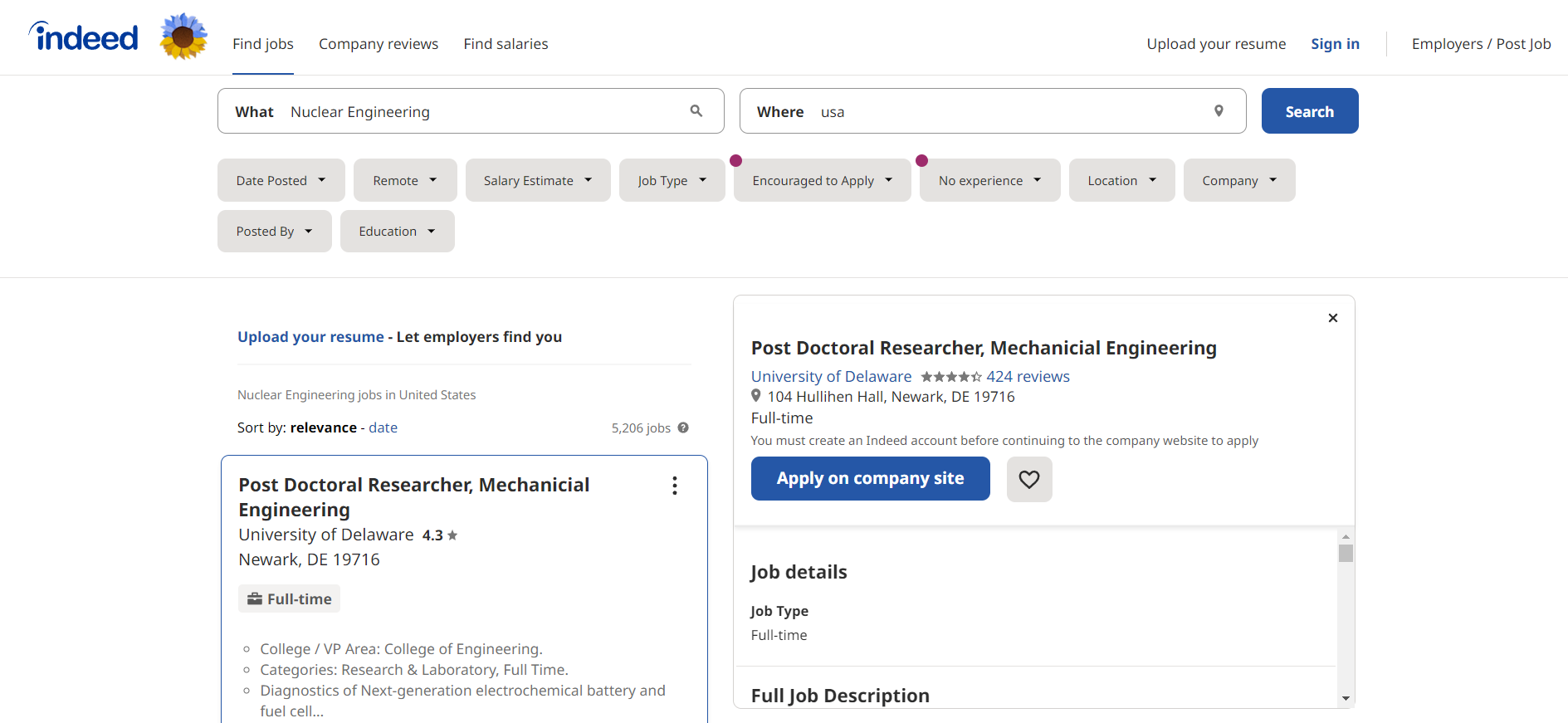 Nuclear Engineer Salary