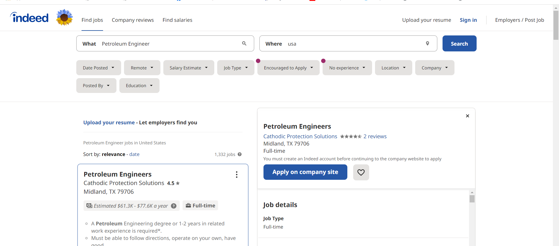 Petroleum Engineer Salary