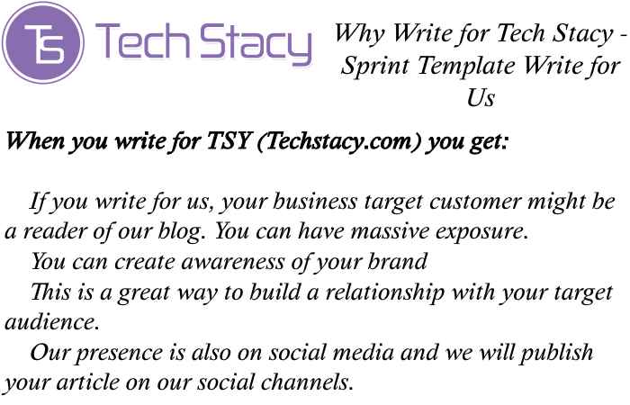 Sprint Template Why Write for Us