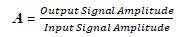 Amplification Factor (Gain) 