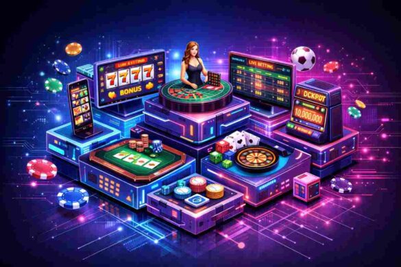 Modular casino platform with integrated slot, roulette, poker and sports betting modules