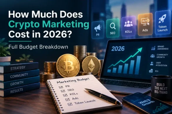Crypto marketing cost breakdown for SEO, PR, KOLs, ads, and token launches in 2026.